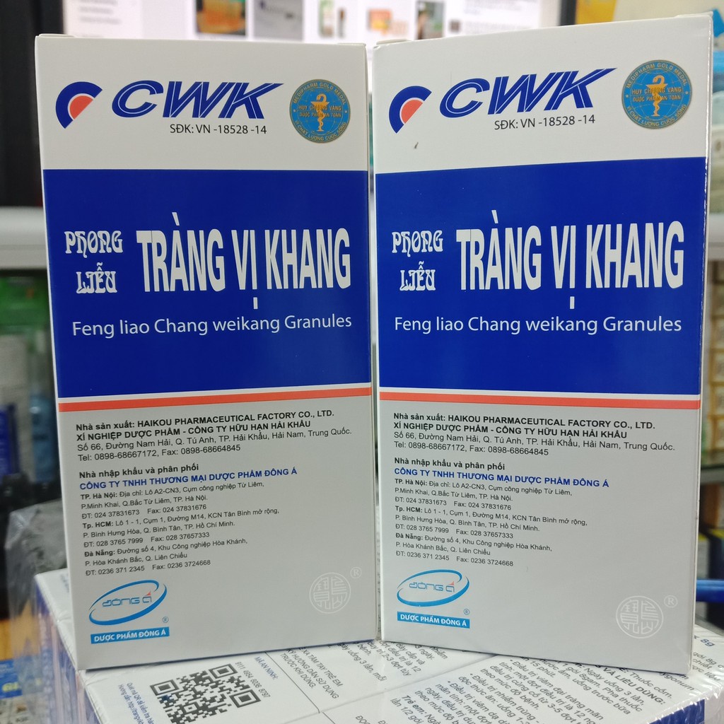 TRÀNG VỊ KHANG - HỔ TRỢ VIÊM ĐẠI TRÀNG CẤP VÀ MÃN TÍNH - RỐI LOẠN TIÊU HÓA - NHIỄM TRÙNG ĐƯỜNG RUỘT