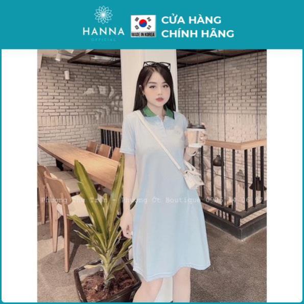 VÁY POLO THÊU CÁ SẤU CỔ XANH CHO NỮ/ VÁY PHÔNG LACOSTE L1 - HANNA - Hannah Store