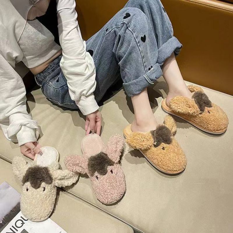 Dép lông mang trong nhà hình con cừu