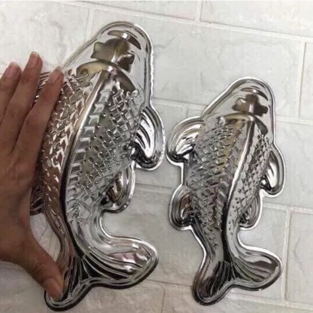 khuôn làm xôi hình cá chép , làm bánh inox, ông công ông táo