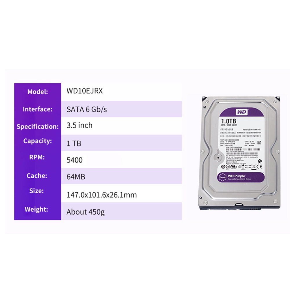 HDD 1TB WD Purple Chuyên Camera | BigBuy360 - bigbuy360.vn