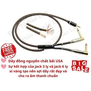 Dây 3.5 ra 2 đầu 6.5, dây 3 ly ra 2 đầu 6 ly, dây 3.5 ra 2 đầu 6 ly