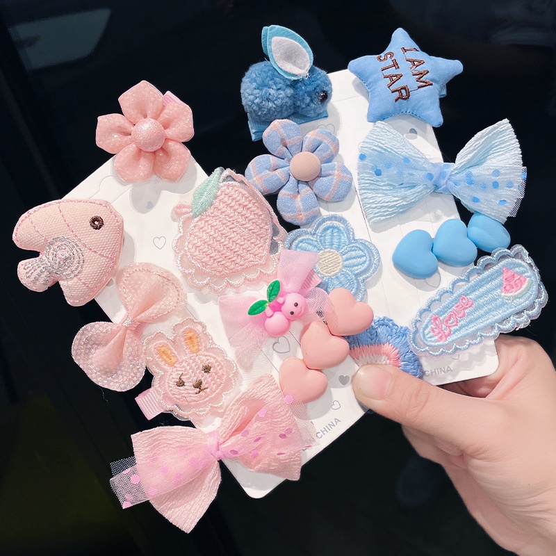 Kẹp tóc dễ thương cho bé (set 8 chiếc)