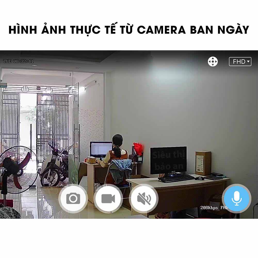 Camera wifi chuẩn Fullhd - 2.0MP  3 râu xoay 360 hình ảnh sắc nét | BigBuy360 - bigbuy360.vn