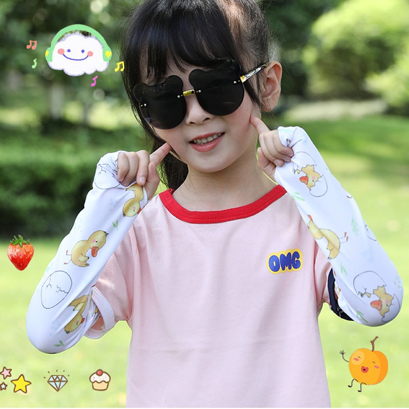 Găng tay chống nắng họa tiết trái cây đáng yêu giữ ấm cho bé trai và bé gái