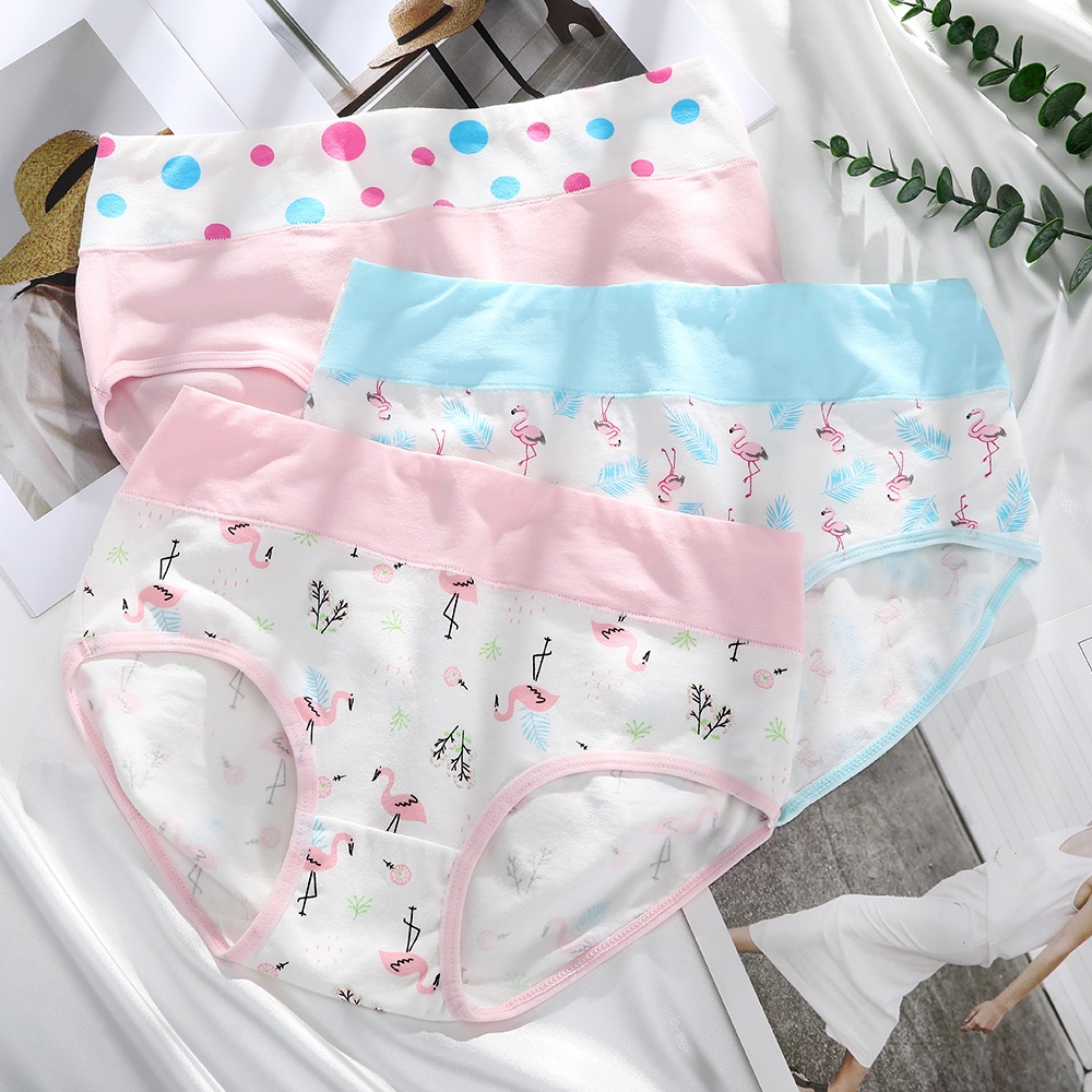 Quần lót LEVAO vải cotton cỡ lớn họa tiết hoạt hình thời trang cho phái nữ bé gái