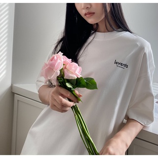 Áo Thun Levents Mini Popular Logo/ White 100% Cotton Unisex T-shirt Oversized