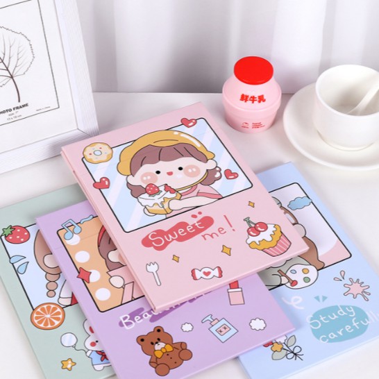 Gương Mini-Gương Dạng Gấp Hình Cô Bé Dễ Thương Cho Bạn Gái