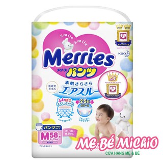 Bỉm merries quần m 58