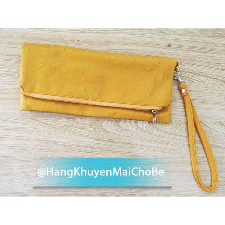 Túi ví gấp gọn da chuẩn không nổ không bai