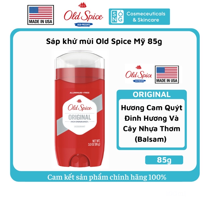 [AUTH] Sáp Khử Mùi Old Spice Pure Sport Dành Cho Nam Mẫu Mới