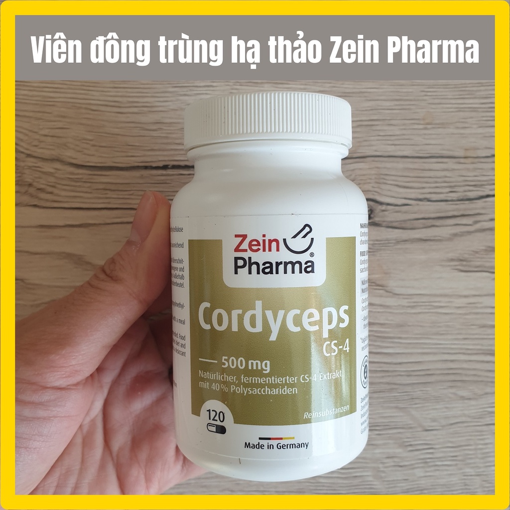 Viên đông trùng hạ thảo Zein Pharma Cordyceps CS-4 (120v) - Nhập khẩu Đức chính hãng