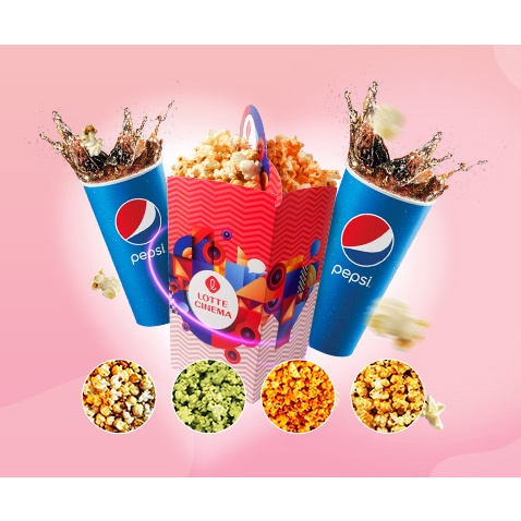 Toàn quốc - [E-voucher] Vé Bỏng Nước Lotte Cinema - Harmony Couple Combo