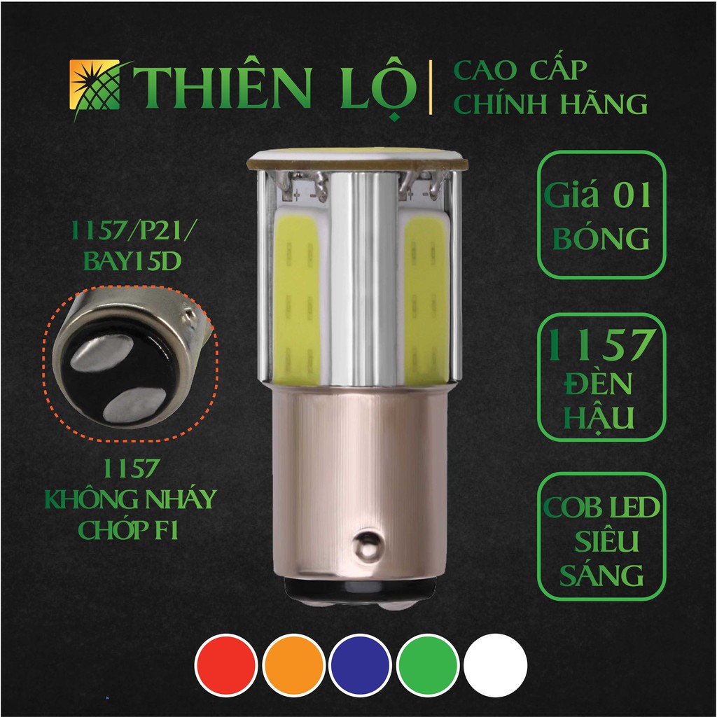 [CHIP COB MỚI] Bóng đèn led hậu 1157 P21Chip COB LED siêu sáng của Thiên Lộ cao cấp dành cho ô tô xe máy