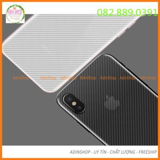 MIẾNG DÁN CARBON CHO IPHONE 6,7,8,PLUS,X - CHỐNG TRẦY XƯỚC CHO LƯNG MÁY IPHONE