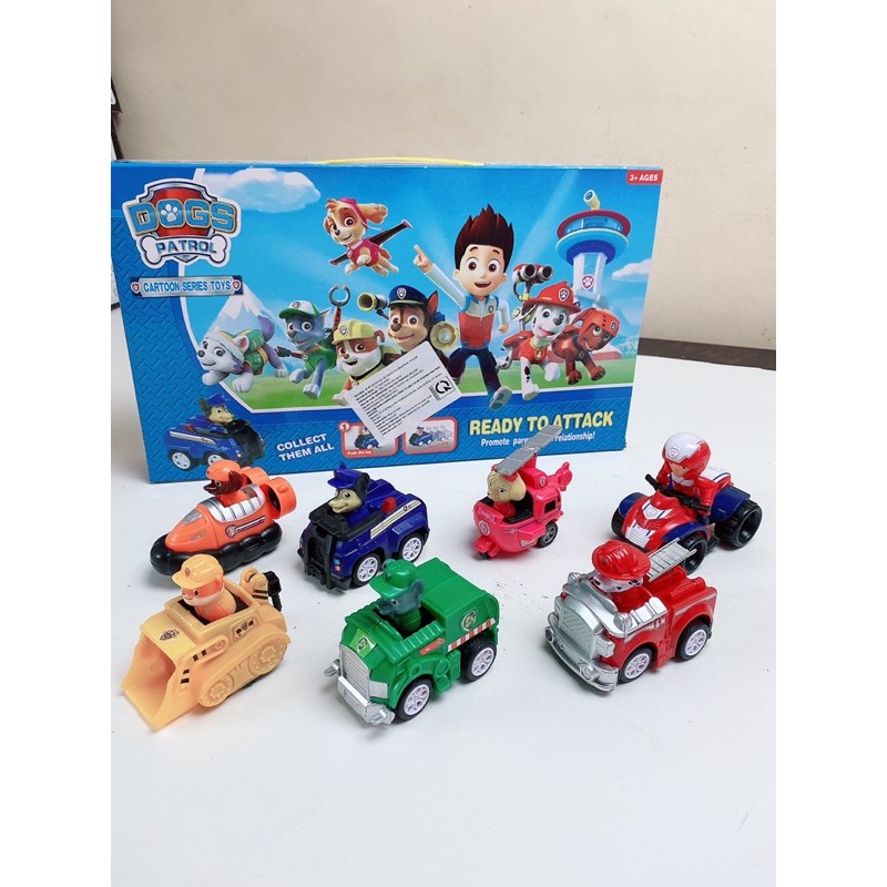 Bộ 9 Nhân Vật Xe Chú Chó Cứu Hộ Paw Patrol