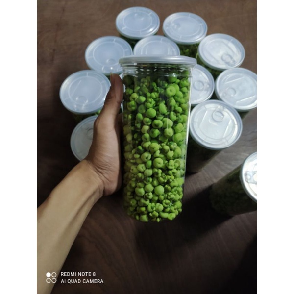 LON PET ĐẬU HÀ LAN VỊ  MÙ TẠT( WASABI ) - ĐẬU HOÀ LAN WASABI 450GR - ĂN VẶT