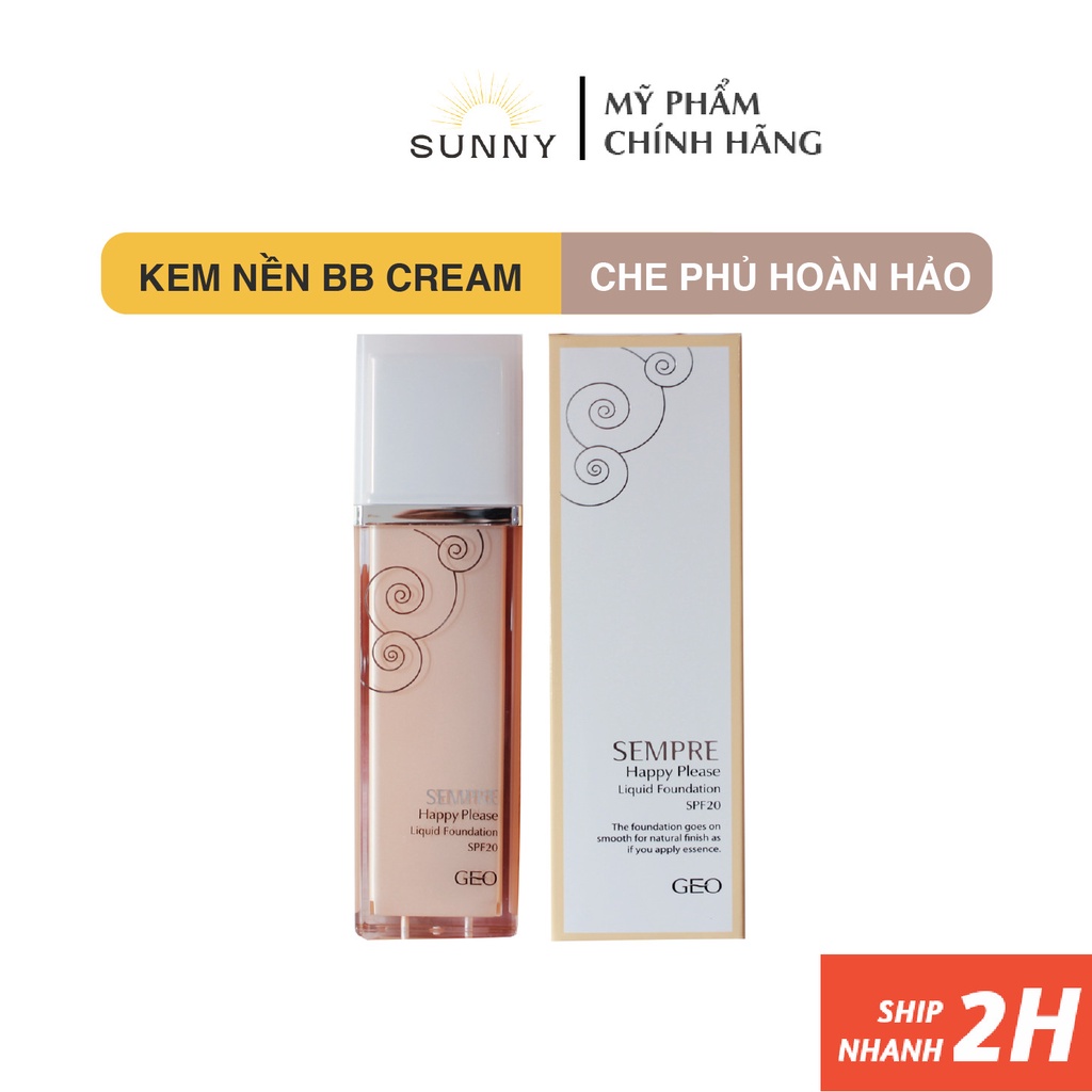 Kem nền BB Cream Sempre SPF20 giúp làm mịn, đồng đều màu da