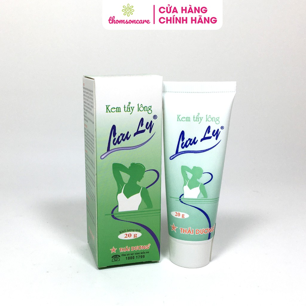 Kem tẩy lông triệt lông Lưu Ly - Rụng tự nhiên, không đau vùng nách, chân, tay - Tuýp 20g - Chính hãng Thái Dương | BigBuy360 - bigbuy360.vn