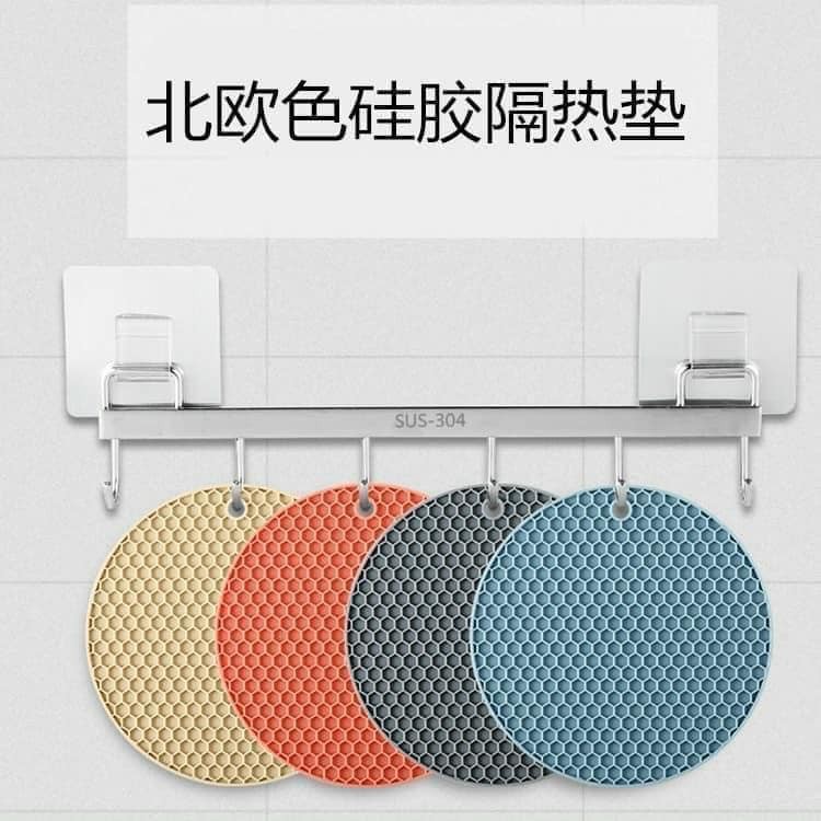 Miếng Lót Nồi Silicon Hình Tròn Nhiều Màu Sắc