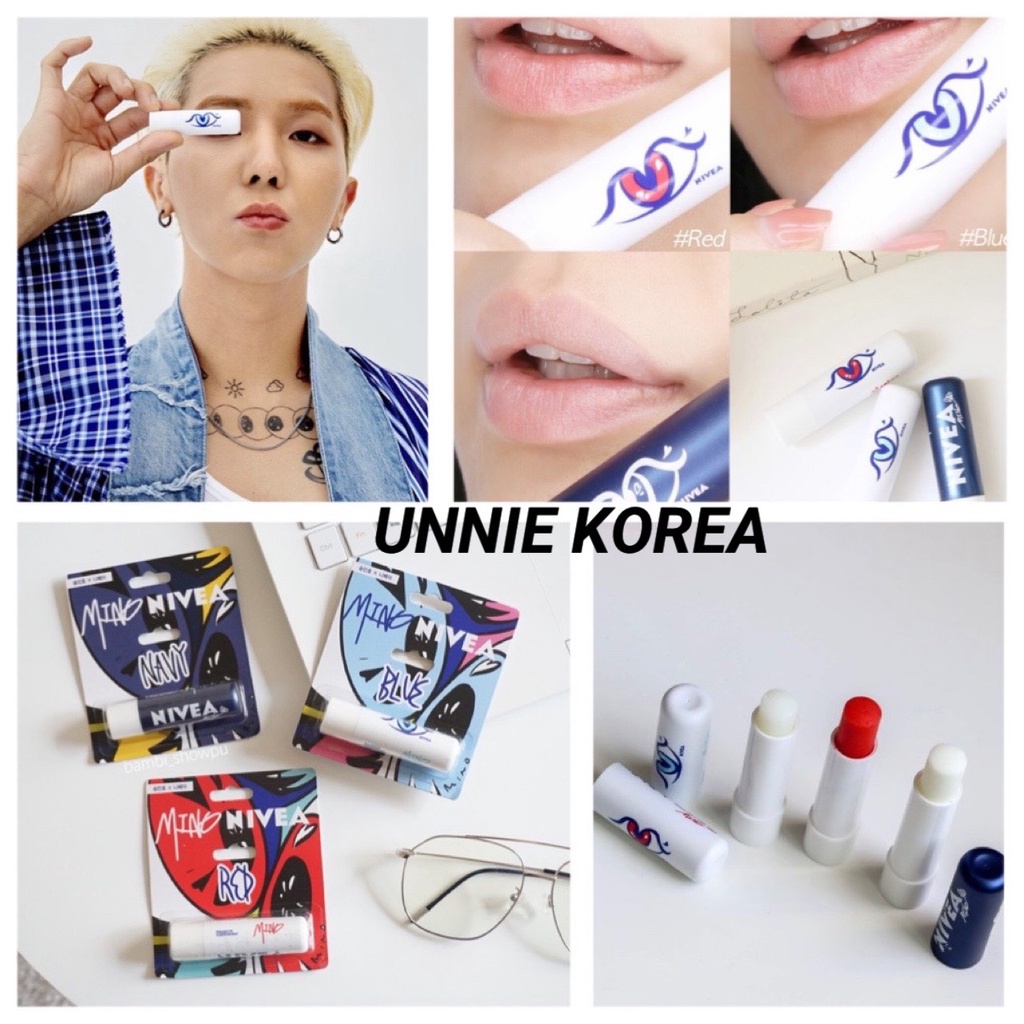 [Nivea-dưỡng môi] Son dưỡng NIVEA LIPBALM phiên bản MINO EDITION Hàn Quốc