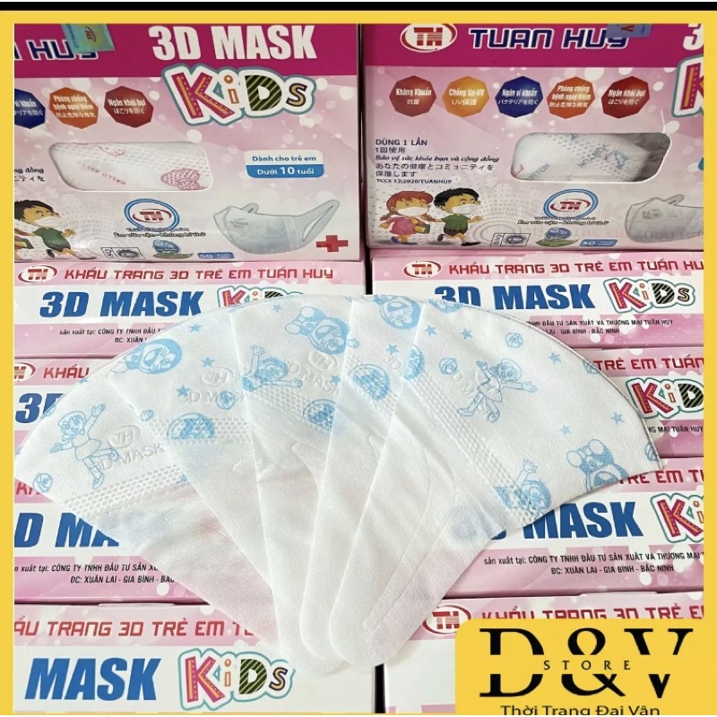 Khẩu trang 3D mask trẻ em (1-10 tuổi)