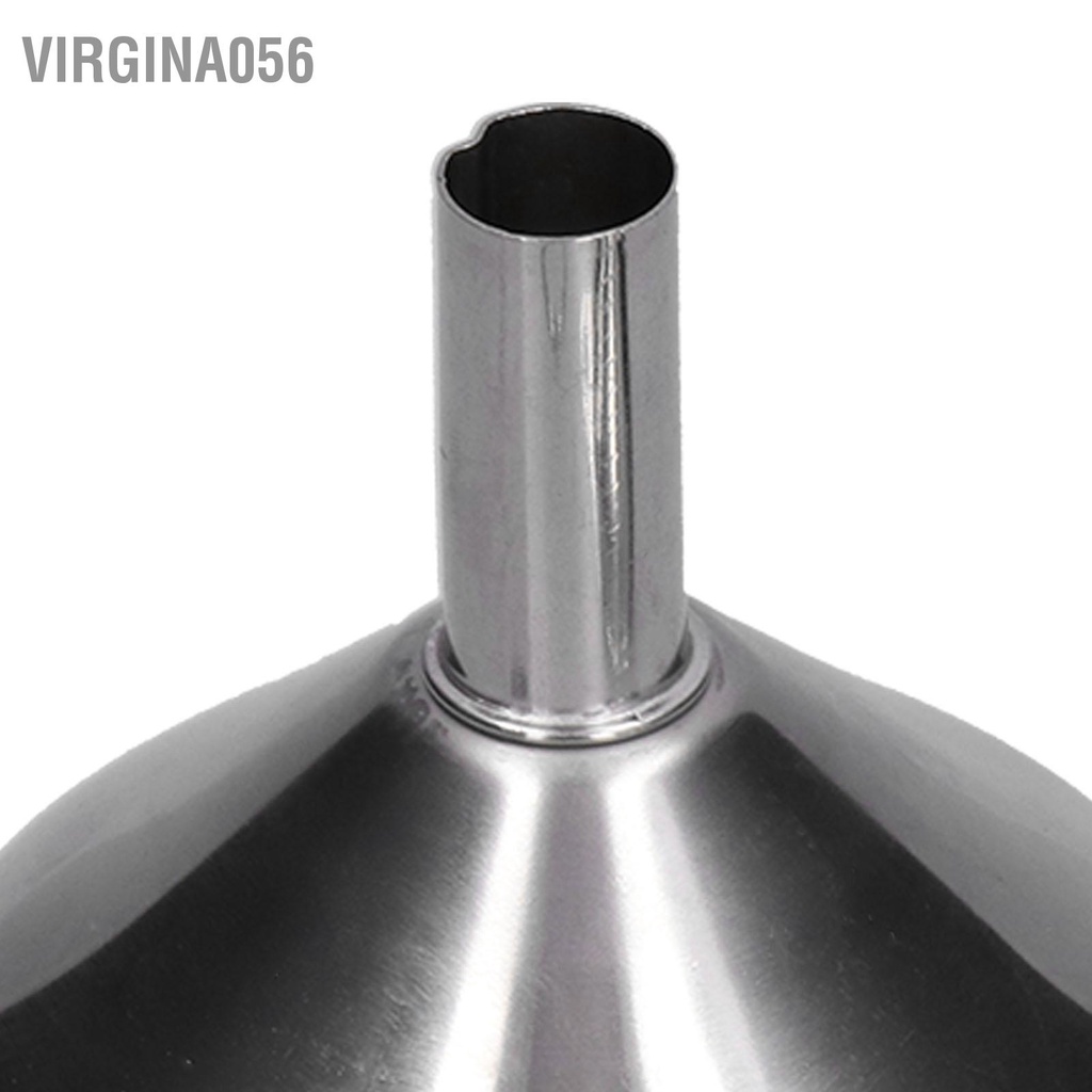 Virgina056 3 cái Phễu bằng thép không gỉ Chai chiết rót dầu rò rỉ tích hợp Bộ phân phối chất lỏng với vòng tròn