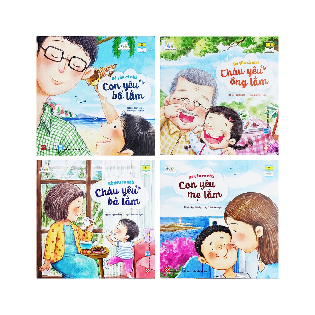 Sách cho bé Bé Yêu Cả Nhà Combo 4 cuốn Đinh Tị book