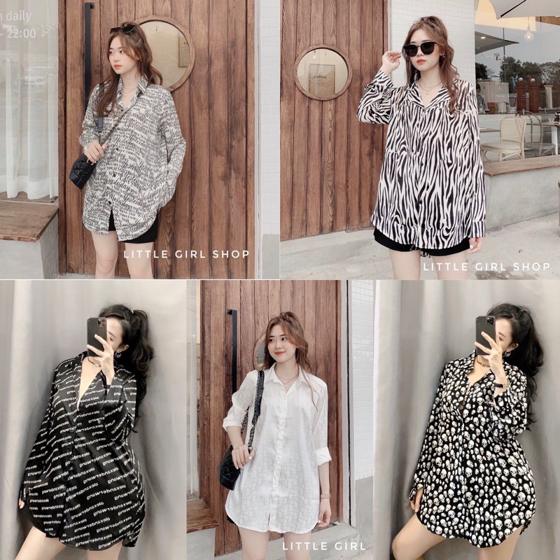 sơmi hoạ tiết (ảnh thật)