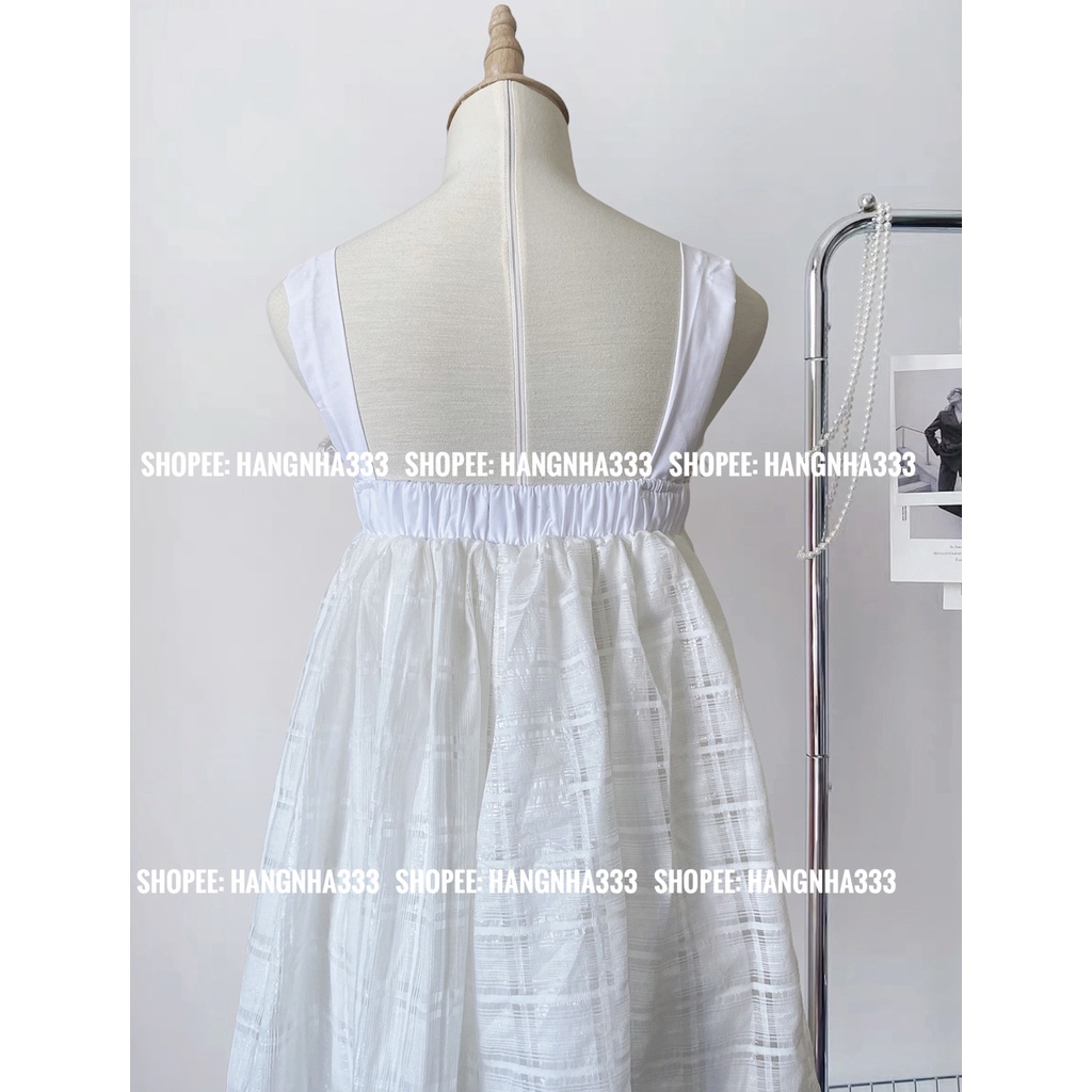 NEW | Đầm hai dây bản to chất tơ lụa form babydoll 2 LỚP siêu xinh Ulzzang