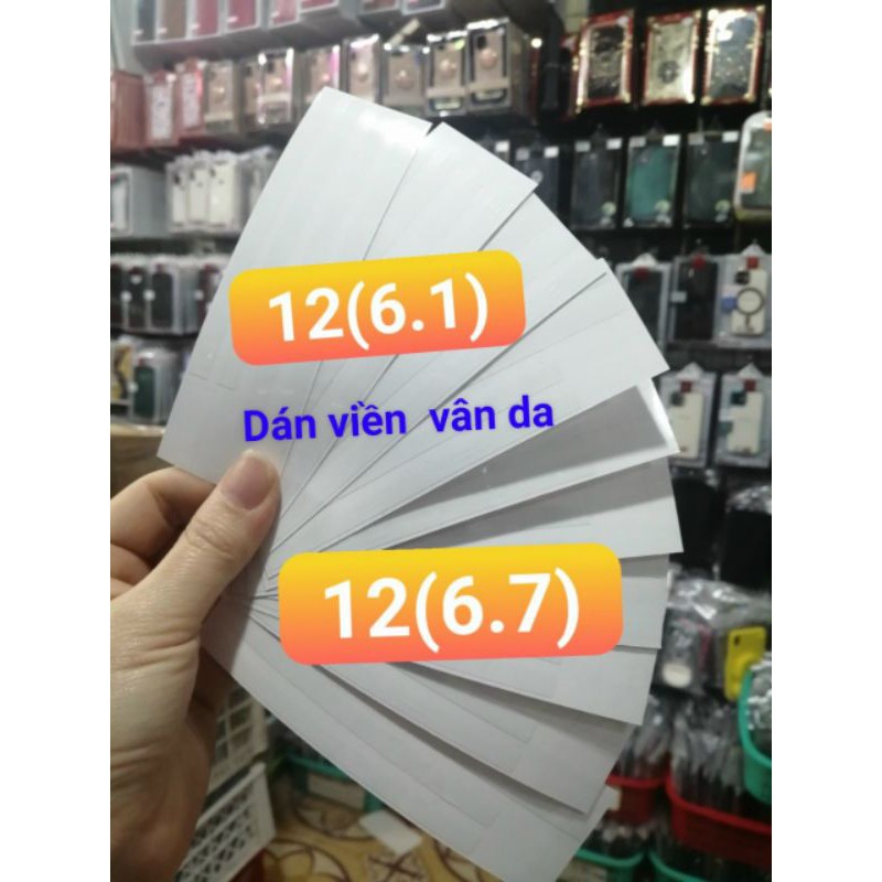 PPF dán viền IPhone 12 pro max / 12 Pro/ 12 siêu dính, kháng trầy xước cực tốt -