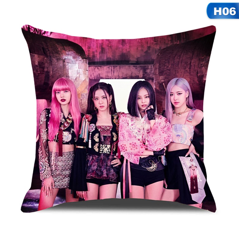 Vỏ Gối Đơn Mặt In Hình Blackpink Bằng Polyester