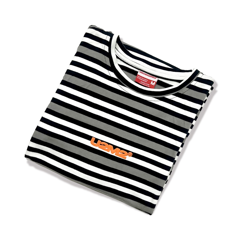 Áo thun nữ sọc ngang Ủn Ủn Meo Meo® TRIPLE STRIPES