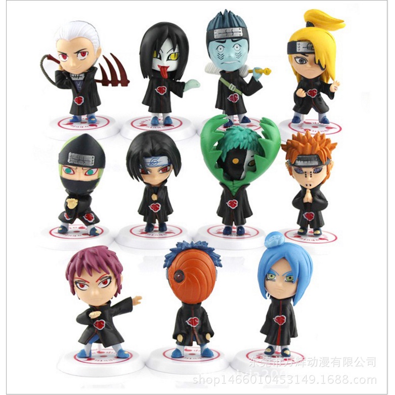 Bộ mô hình 11 nhân vật naruto cao 7cm - Mô hình Figure Naruto