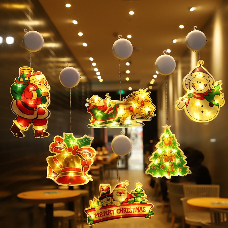 Đèn LED Trang Trí Giáng Sinh, Năm Mới, Ông Già Nô En, Người Tuyết