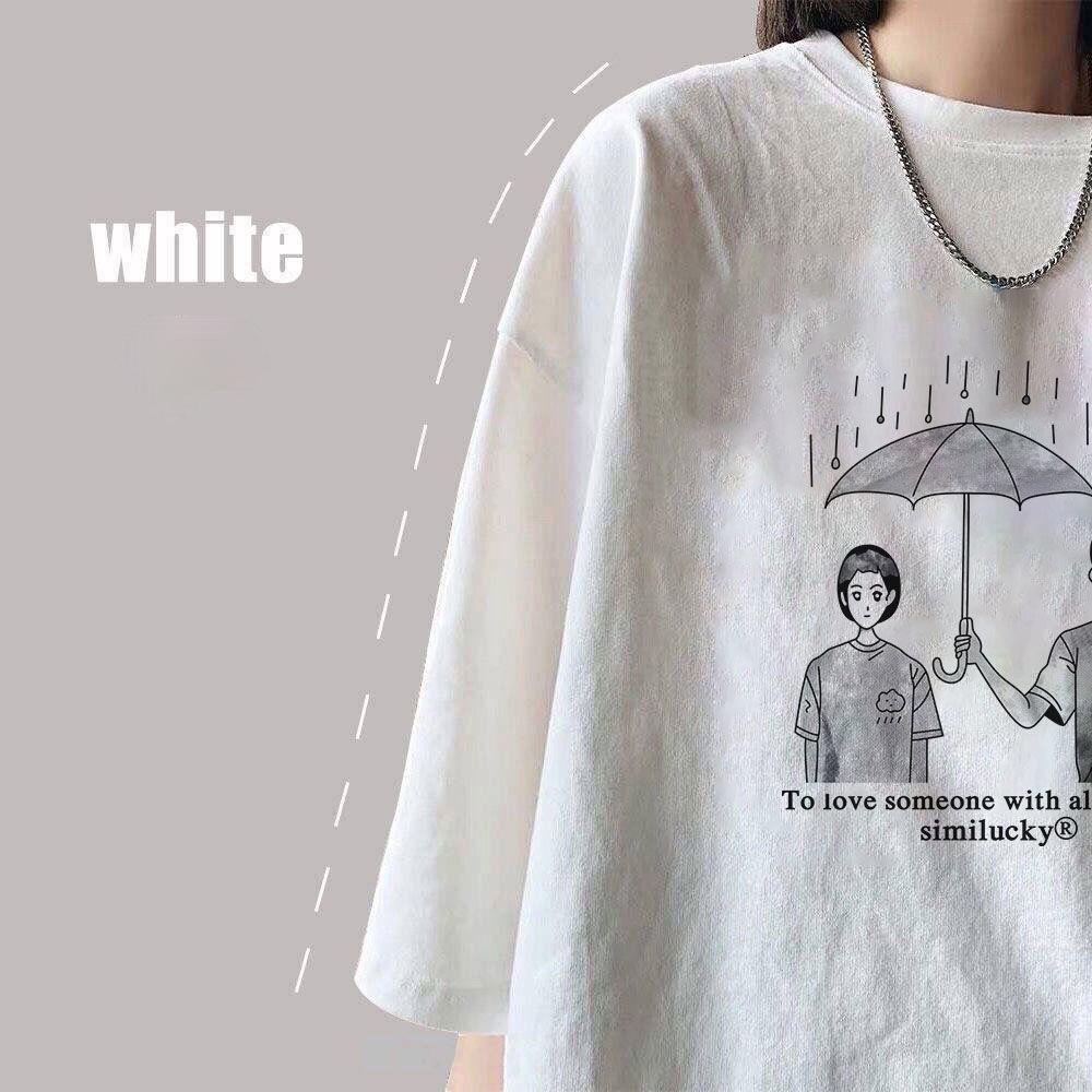 Áo Thun Nữ Tay Ngắn Dáng Rộng Trẻ Trung Dễ Phối