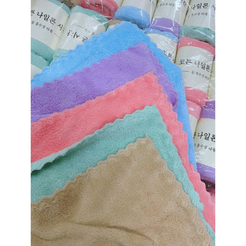 Khăn bông lau tay size 30*50cm