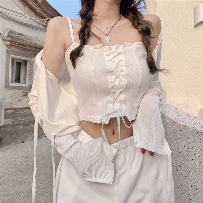Top Camisole Strap Short Sleeveless Fashion Women's Clothing