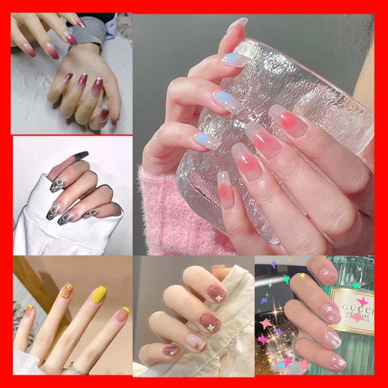 Set 24 Móng Tay Giả kiểu Pháp KOLIN Kèm Keo Dán