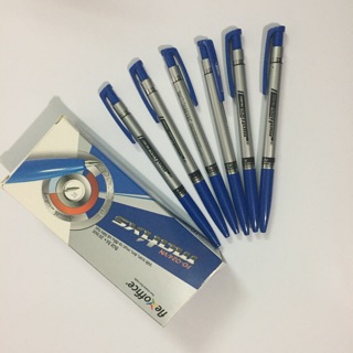 Hộp 20 cây bút bi Thiên Long thân bạc FO - 024