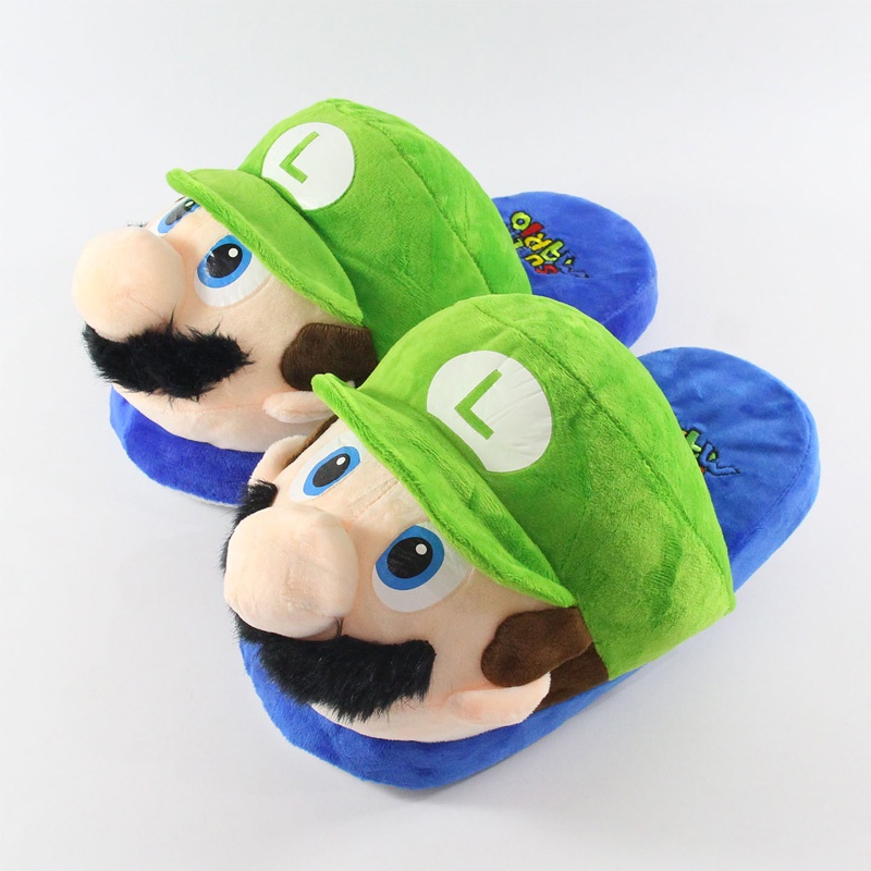 NINTENDO Dép Bông Đi Trong Nhà Hình super mario 27cm