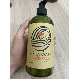 Nước rửa tay sinh học Cô cà chua rửa tay – chai 500ml mùi Quế diệt khuẩn nhanh, không hại da tay, thân thiện môi trường