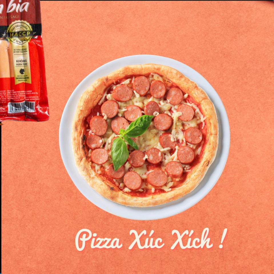 [Q7] Pizza hải sản/Xúc Xích/Bò Bằm Lacusina 180g - nuongfood