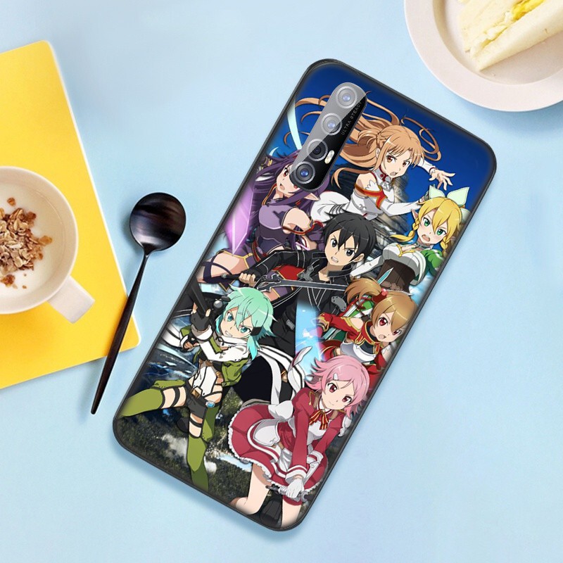 Ốp Lưng Silicone Họa Tiết Sword Art Online Cho Oppo F17 Pro Reno 4 Ace 10x 2z 2f 2 Z Pro 119lu