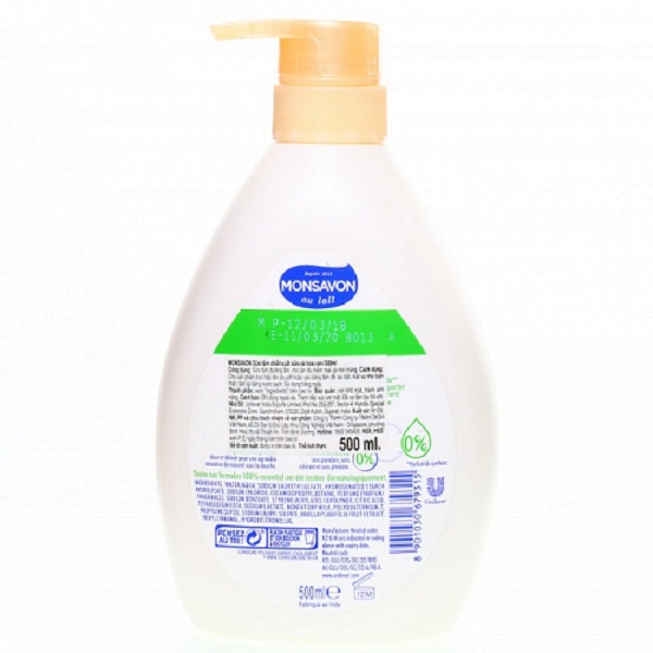 Sữa Tắm Monsavon Chiết Xuất Sữa Và Hoa Vani 1000ml | BigBuy360 - bigbuy360.vn