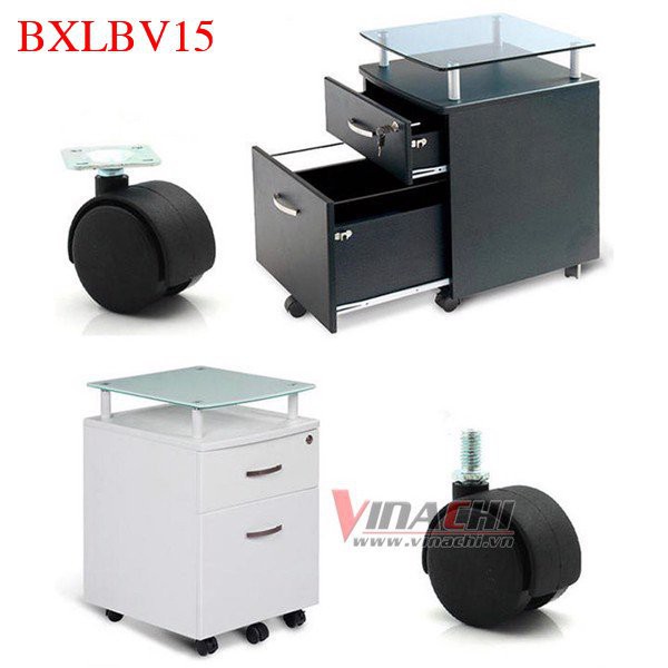 BÁNH XE LĂN ĐẾ BẮT VÍT - BỘ 4 CÁI - Kích thước: 55 x 40 x 30 mm đế 38 x 25 mm