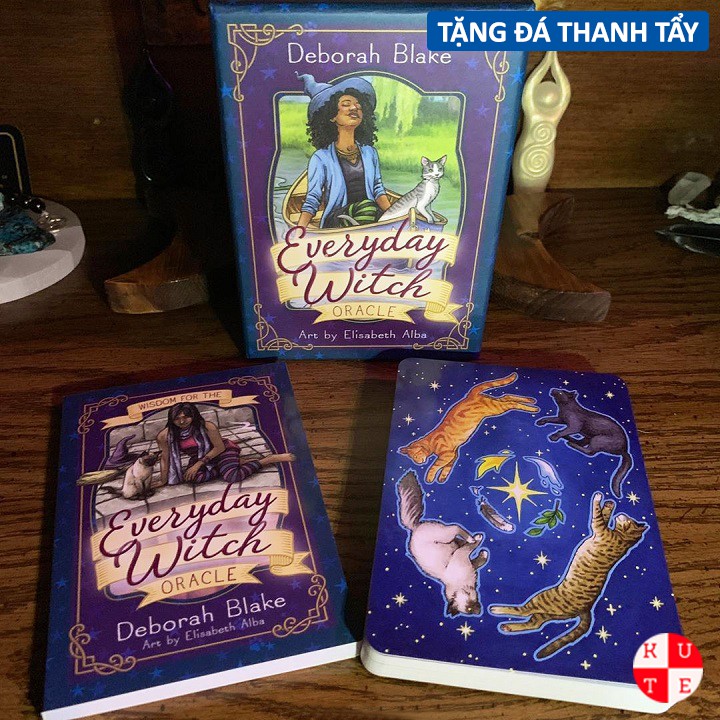 Bộ Bài Everyday Witch Oracle 40 Lá Bài Tặng File Tiếng Anh Và Đá Thanh Tẩy E74