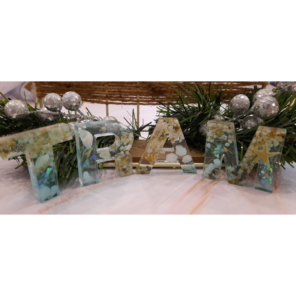 Móc gắn chìa khóa, balo, túi xách handmade Chữ Cái theo tên