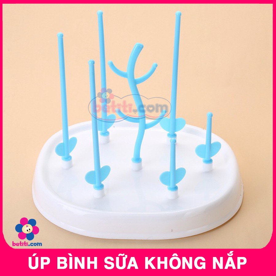 Giá Úp Bình Sữa Núm Ty Không Nắp - Khay Úp Bình Sữa Núm Ti Hình Cây - SP000761