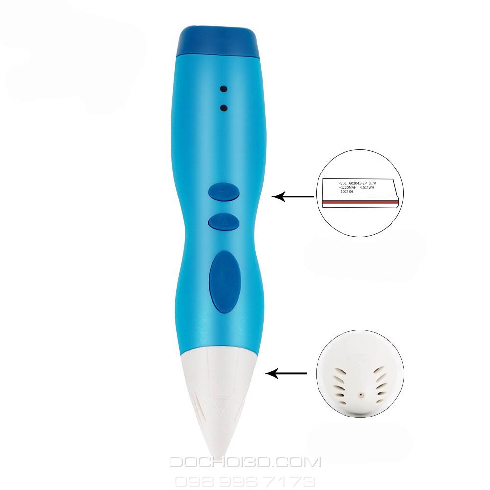 [Có Bảo Hành] BÚT VẼ 3D PRINTING PEN STARTER 2020 - DÙNG PIN, NHIỆT ĐỘ THẤP An Toàn Cho Trẻ Em, Chỉ DÙNG MỰC PCL